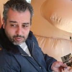 Albega 04122012 Kalid Makjou con le foto dei suoi bambini