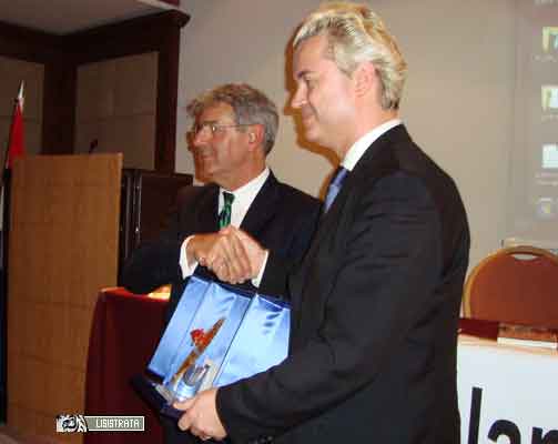 Geert Wildesrs col direttore Armando Masnocchia