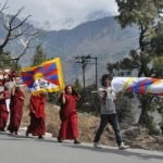 Exiled Tibetan Nuns  stage peaceful protest march on the occasion of Tibetan women   uprising day