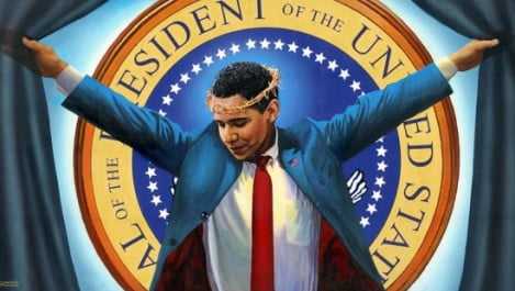 Obama-crocifisso