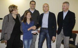 La consegna del Premio (foto di Marco Isola)