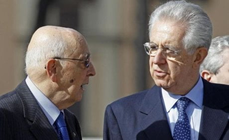 ++ MONTI A NAPOLITANO, RASSEGNERO' DIMISSIONI ++