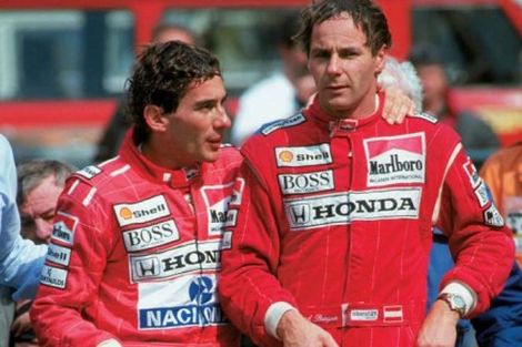 Ayrton Senna e Gerhard Berger