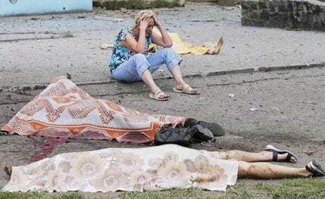 Bomba al centro di Lugansk, 20 morti
