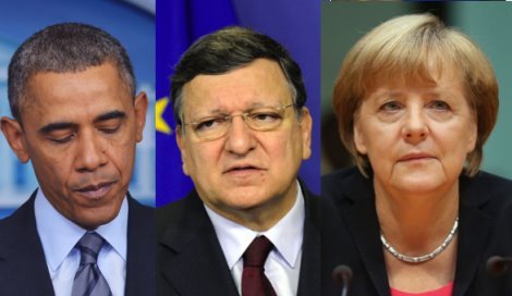 MERKEL-OBAMA-BARROSO