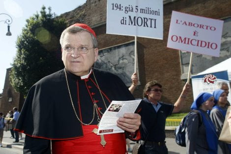 Cardinale Leo Burke alla Marcia per la Vita