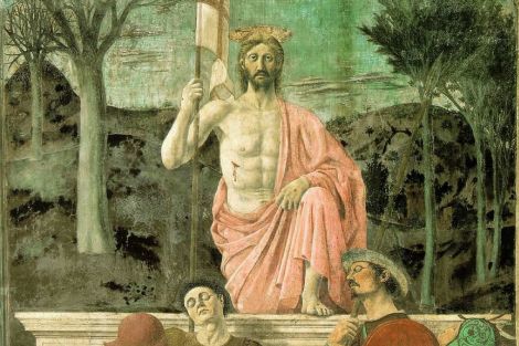 Particolare della Resurrezione di Piero della Francesca