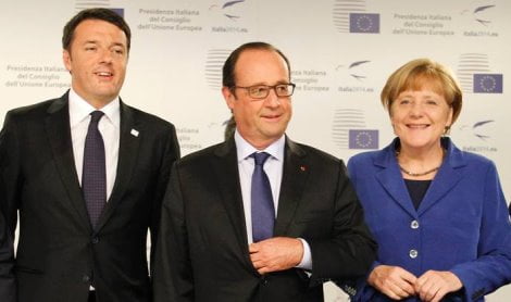 RENZI-MERKEL-HOLLANDE