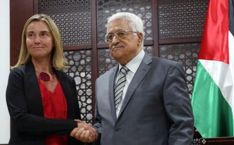 Italian Foreign Minister Mogherini visits Ramallah