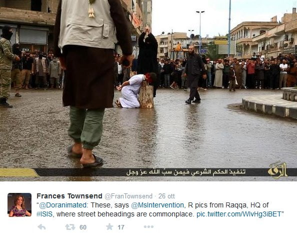 decapitazioni a Raqqa