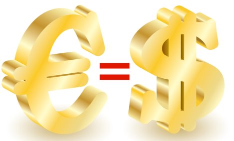 Dollar and euro money 3d symbols.