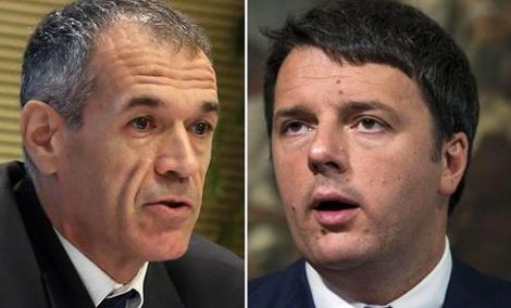 Carlo Cottarelli e Matteo Renzi