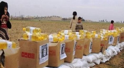 Siria/ Siria, logo Isis su aiuti alimentari del'Onu