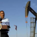 Il presidente Barack Obama in visita ad un giacimento di petrolio e di gas in New Mexico per promuovere la sua politica energetica