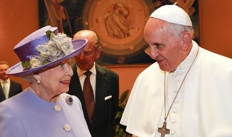 Pope Francis receives Queen Elizabeth II
