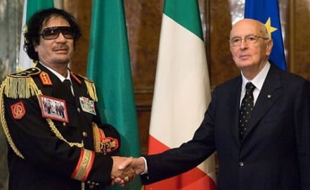 NAPOLITANO-GHEDDAFI