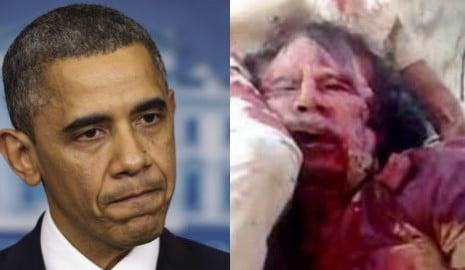 Barack Obama Gheddafi