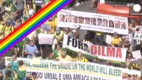 Proteste in tutto il Brasile contro la presidente Rousseff
