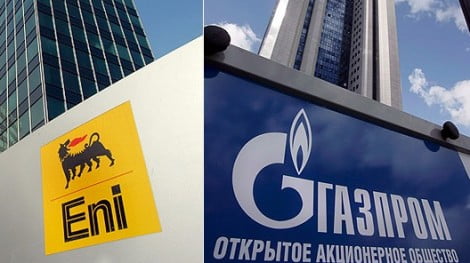 gazprom eni