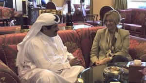 Roberta Pinotti in Qatar