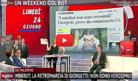 Minibot, Giorgetti fa una battuta ma i ‘competenti’ la spacciano per verità