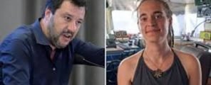 salvini e carola rackete