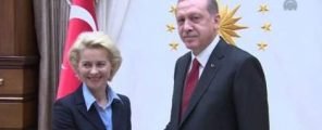 von der Leyen e Erdogan