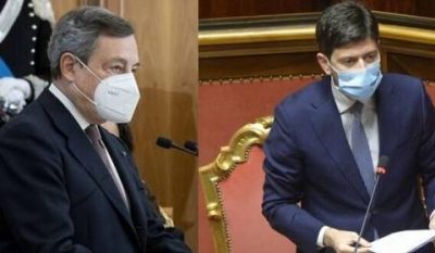 Draghi e Speranza piano vaccinale