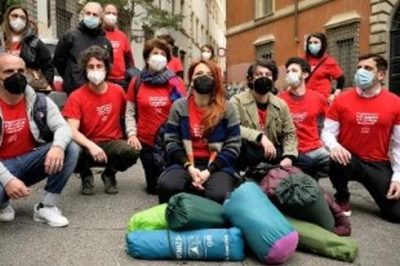 presidio delle sardine Jasmine Cristallo