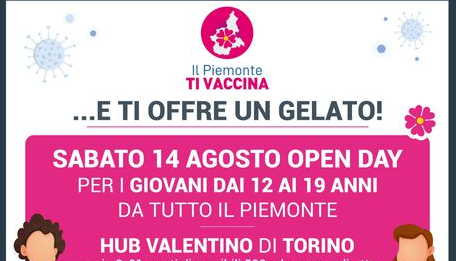 Piemonte, gelato gratis a 12-19enni che si vaccinano gelato gratis a chi si vaccina