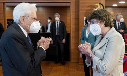 Sergio Mattarella e Maria Cristina Messa