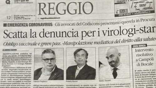 denuncia per i virologi star