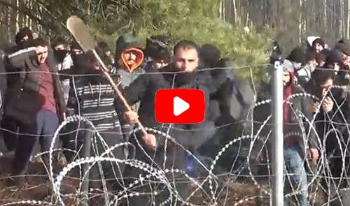 migranti al confine con la Polonia