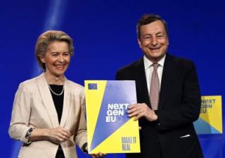 pnrr Ursula von der Leyen e Mario Draghi