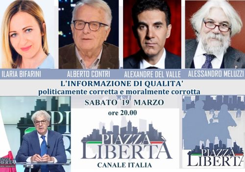 PIAZZA LIBERTA' puntata di sabato 19 marzo 2022