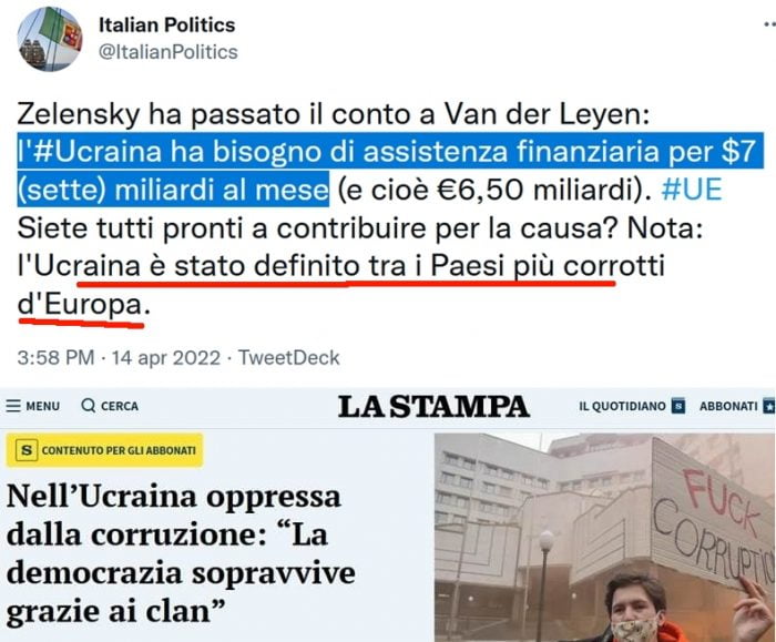 zelensky chiede 7 miliardi