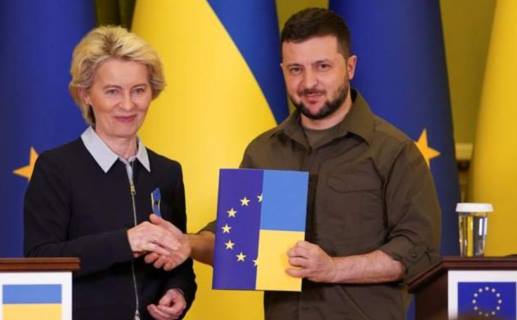 Zelensky e von der Leyen