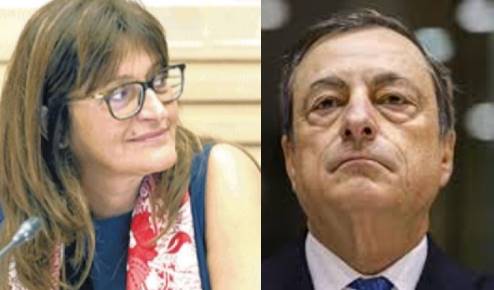 Paola Ansuini e Mario Draghi