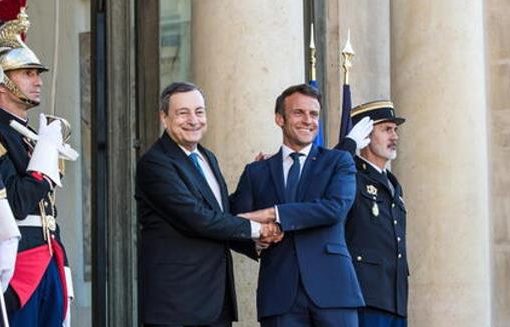 Mario Draghi e Macron