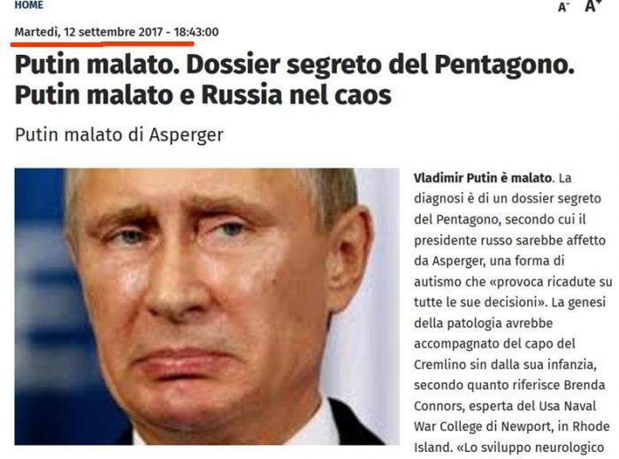 Putin malato
