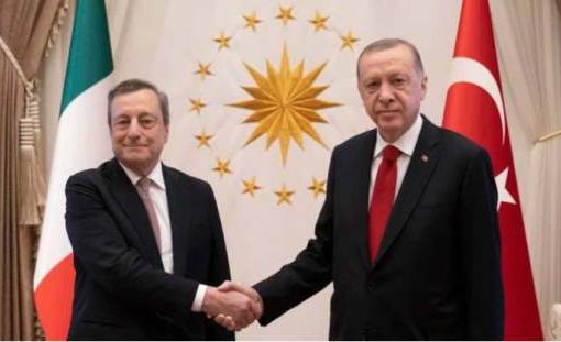 Draghi con Erdogan - adesione della Turchia alla UE