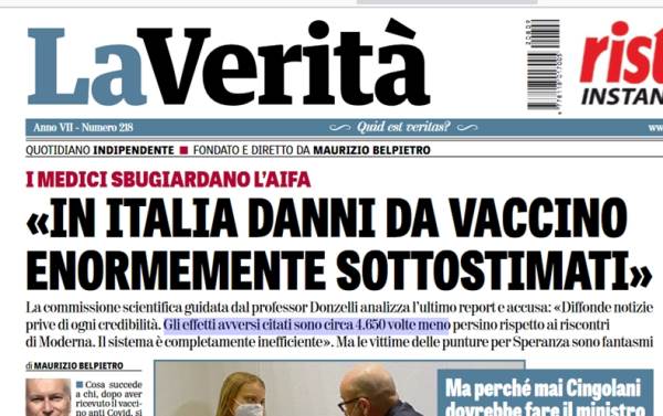 danni da vaccino