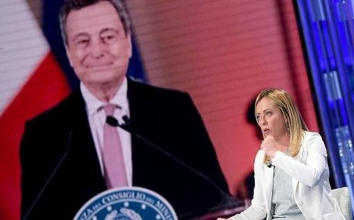 Meloni: ‘confronto con Draghi, transizione ordinata’ Mario Draghi e Giorgia Meloni
