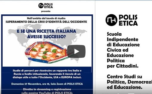 Contrasto Russia-resto dell’Occidente. E se una ricetta italiana avesse successo? polis etica