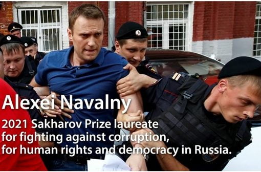 Premio Sacharov 2021 a Navalny