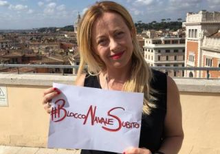 Meloni blocco navale
