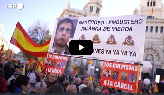 Spagna, proteste contro il governo Sanchez