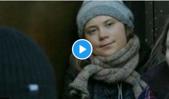 Greta: protesta contro le pale eoliche