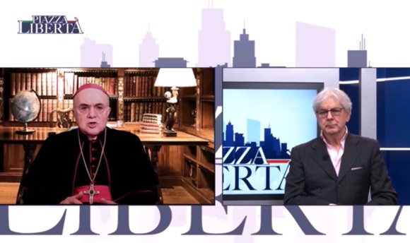 PIAZZA LIBERTA', mons. Viganò: 'Commissione d'inchiesta Covid? Non nutro speranze'