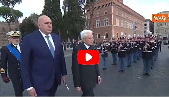 25 aprile, Mattarella all'Altare della Patria